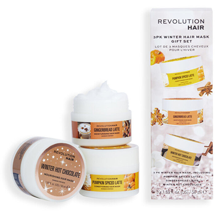 Revolution Haircare žiemos plaukų kaukių dovanų rinkinys