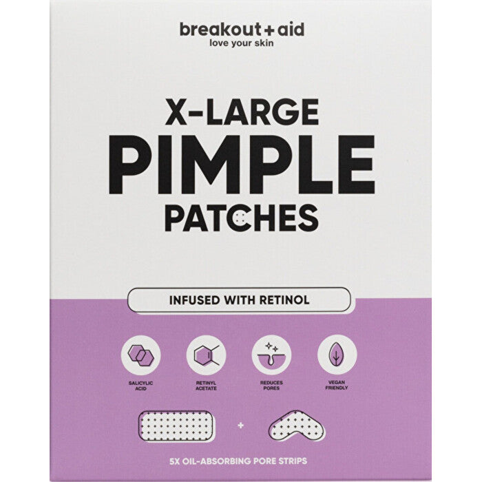 „Breakout+aid XL“ pleistrai probleminei odai su salicilo rūgštimi ir retinoliu 5