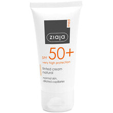 Ziaja Tonuotas kremas SPF 50+ (natūralaus atspalvio) 50ml