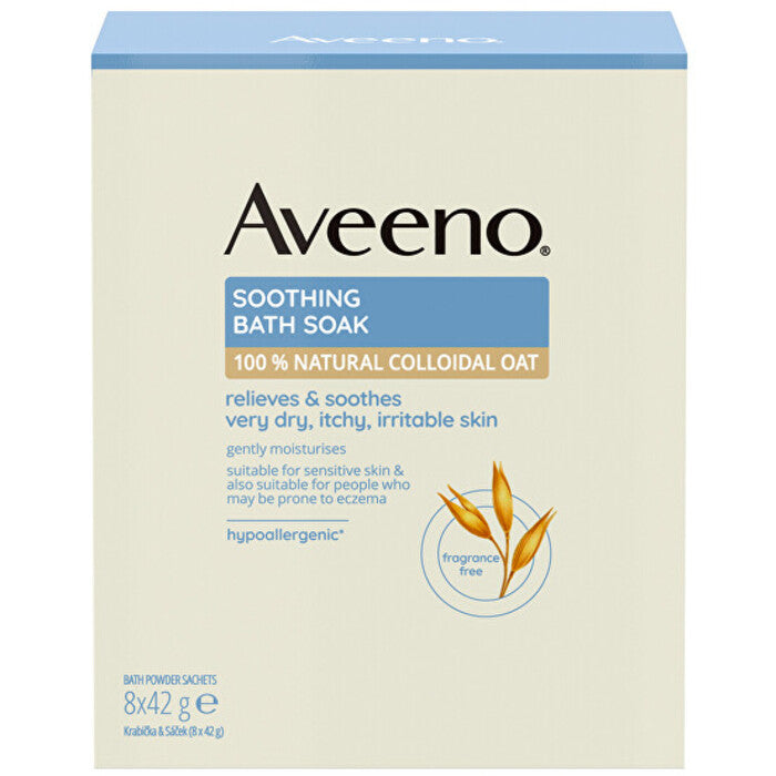 Aveeno Raminantis vonios mirkymas 8 x 42 g - Raminamasis avižinių dribsnių vonios mirkymas (42.0g) Moterims