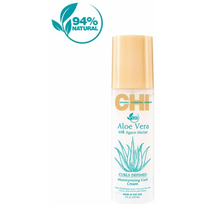 „Farouk Systems CHI Aloe Vera Curls Defined Moisturizing Curl Cream“ – lengvas drėkinamasis kremas natūralioms garbanoms Moterims