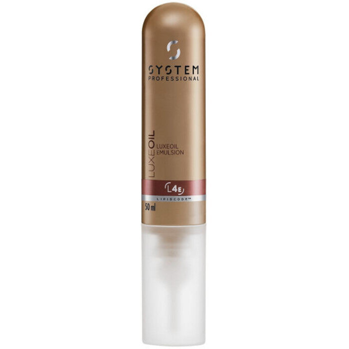 „System Professional LuxeOil L4e“ emulsija – itin gerai įsigerianti emulsija su prabangių aliejų mišiniu, 50 ml Moterims