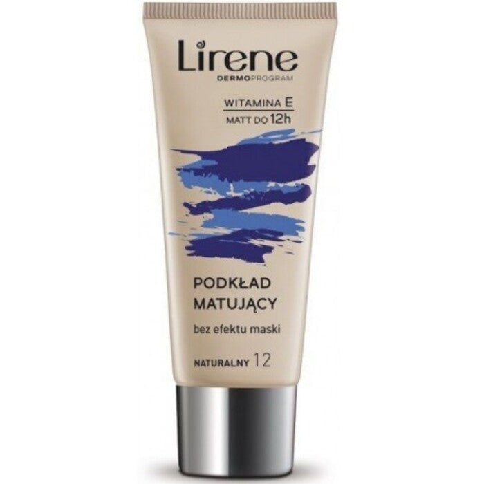 Lirene Nature Matte Fluid Foundation - Matinis skystas makiažas ilgalaikiam poveikiui 30 ml 15 Tanned