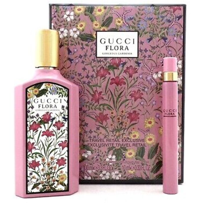 Gucci Flora Gorgeous Gardenia Gift Set EDP 100 ml and EDP Miniature 10 ml