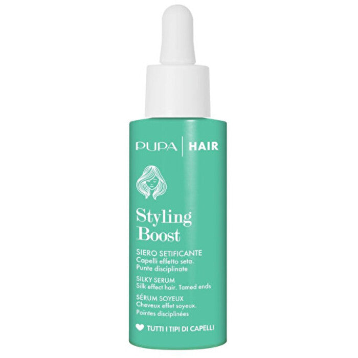 „Pupa Styling Boost Silky Serum“ serumas – išsišakojusių plaukų galiukų serumas