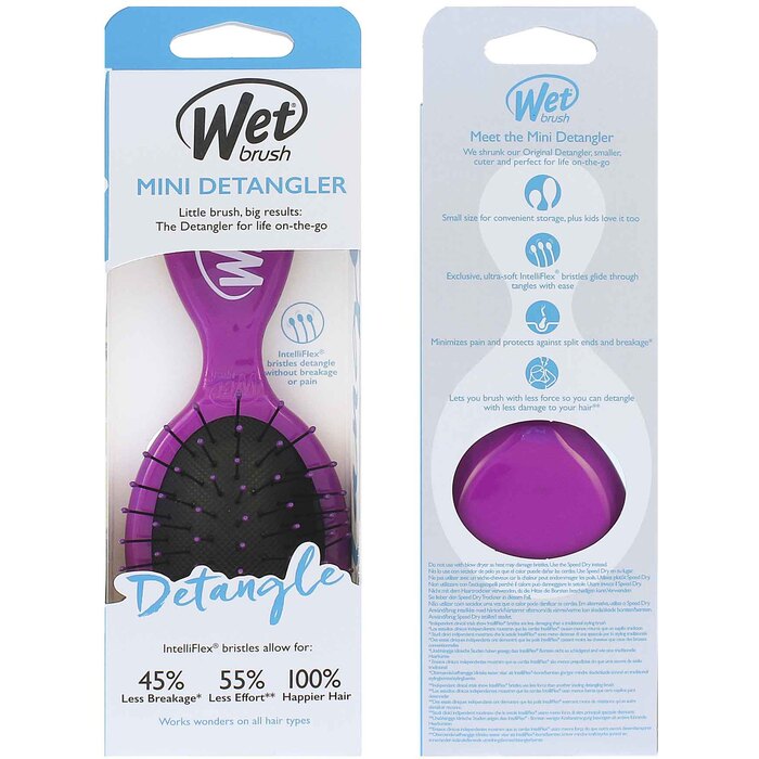 Wet Brush Šlapias šepetėlis Mini Detangler Purple Unisex