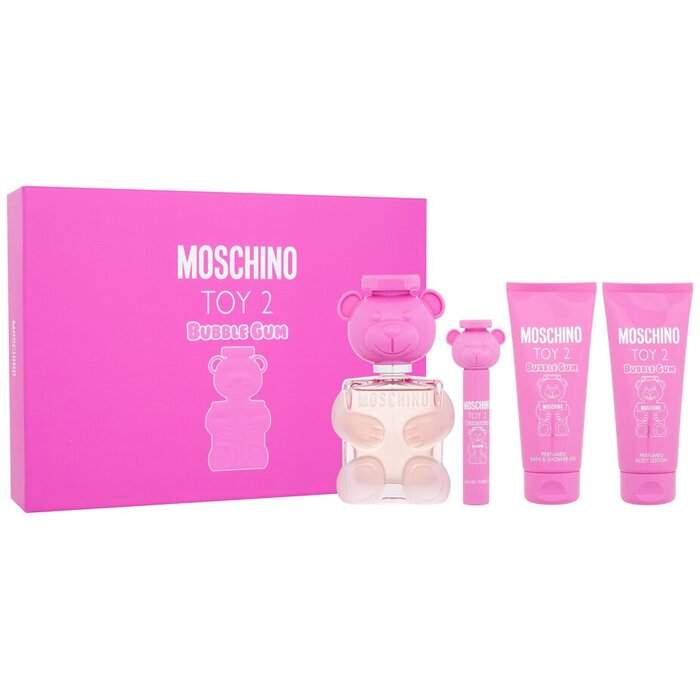 Moschino Toy 2 Bubble Gum dovanų rinkinys EDT 100ml, Mini EDT 10ml, dušo gelis 100ml ir kūno losjonas 100ml