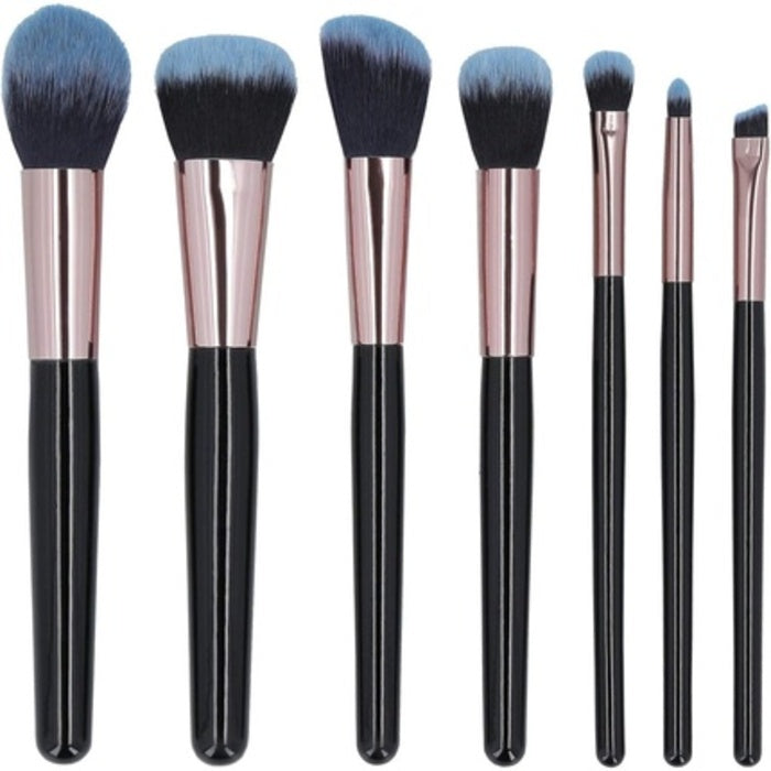 MIMO Makeup Brush Set Melns (7 gab.) - Otu komplekts Sievietēm
