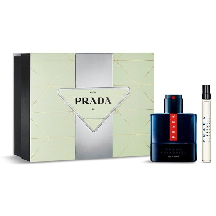 Prada Luna Rossa Ocean Gift Set EDP smaržas 50 ml un mini EDP smaržas 10 ml vīriešiem
