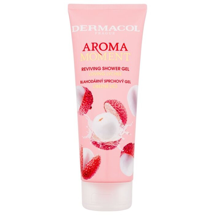„Dermacol Aroma Moment Loving Lychee“ gaivinamasis dušo želė