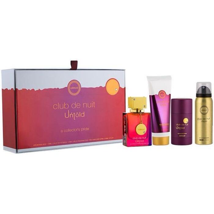 Armaf Club De Nuit Untold dovanų rinkinys EDP 105ml, kūno losjonas 100ml, dezodorantas pieštukas 75g ir kūno Spray 50ml Unisex