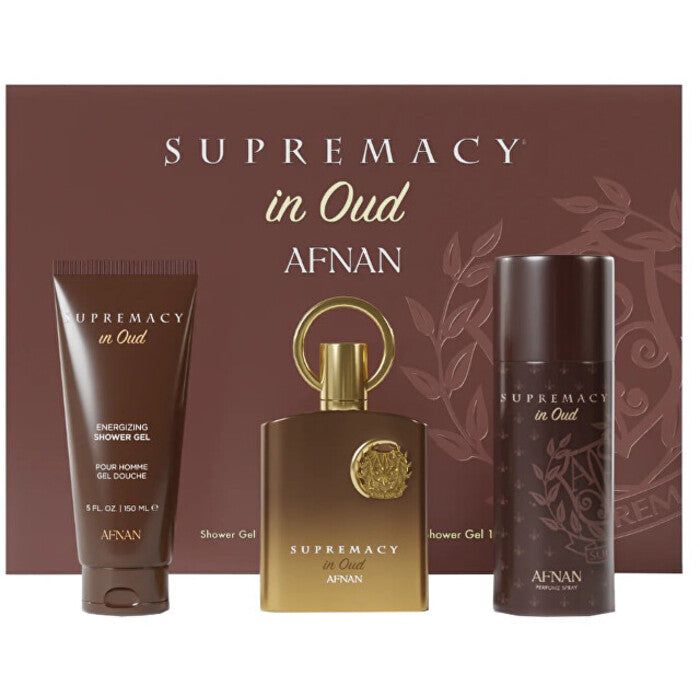 Afnan Supremacy In Oud dovanų rinkinys EDP Kvepalai 100 ml, dušo gelis 150 ml ir dezodorantas 150 ml Unisex