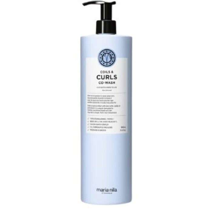 Maria Nila Coils & Curls Co-Wash – valomasis kondicionierius garbanotiems ir banguotiems plaukams
