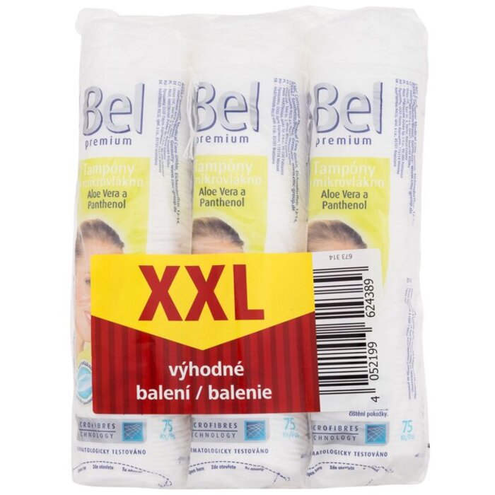 „Bel Premium“ makiažo valymo diskeliai + mikropluoštas su alaviju ir pantenoliu (3 vnt.) – makiažo valymo diskeliai 0,0 vnt. Moterims