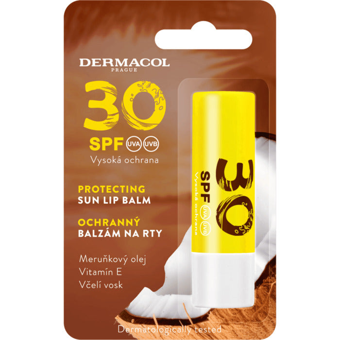Dermacol Lūpų balzamas nuo saulės SPF 30 - apsauginis lūpų balzamas nuo saulės 6 g (6ml) Moterims