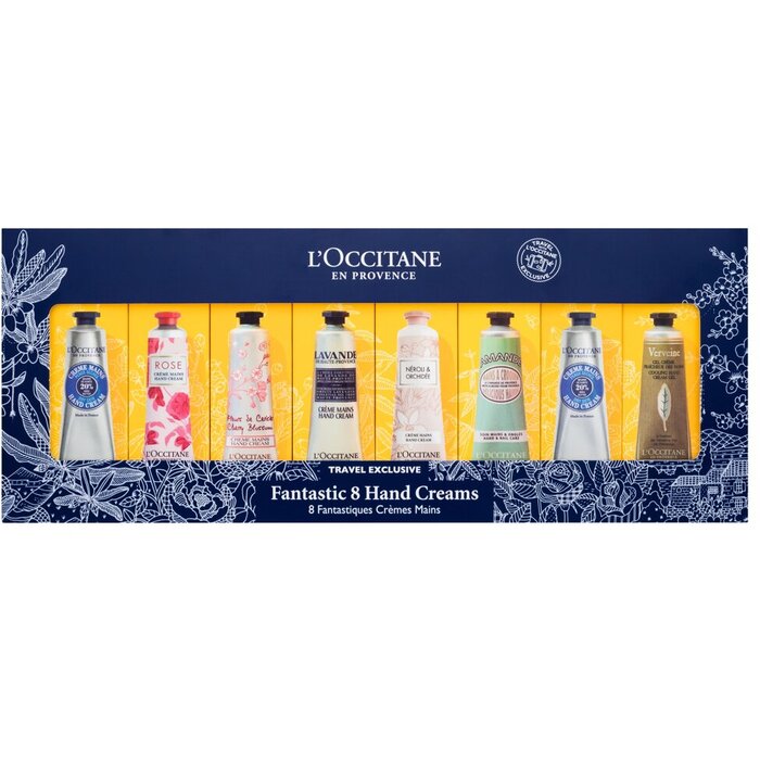 L´occitane Fantastic 8 kätekreemide komplekt – kätekreemi kinkekomplekt (30 ml) naistele