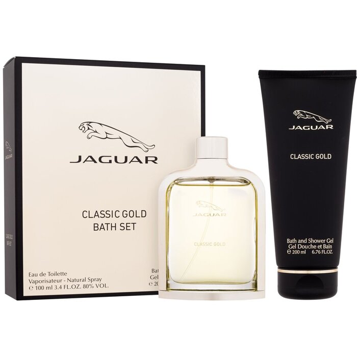 Jaguar Classic Gold Dovanų Rinkinys EDT 100 ml ir dušo gelis 200 ml