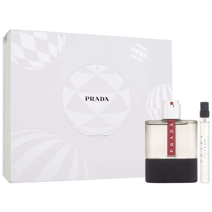 Prada Luna Rossa Carbon dovanų rinkinys EDT 100 ml ir miniature EDT 10 ml Vyrams