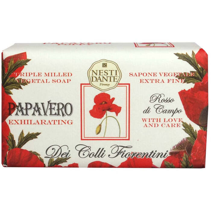 Nesti Dante Dei Colli Fiorentina Triple Milled Vegetable Soap Papavero – muilo gabalėlis