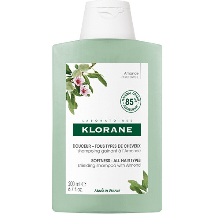 Klorane Almond Softness Shampoo - Apsauginis šampūnas su migdolų kvapu (200ml) Moterims