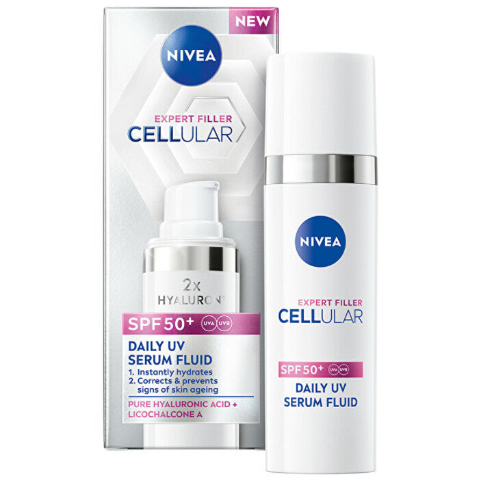 Nivea Cellular Expert Filler Fluid SPF 50+ – kasdienis UV serumas(50ml) Moterims