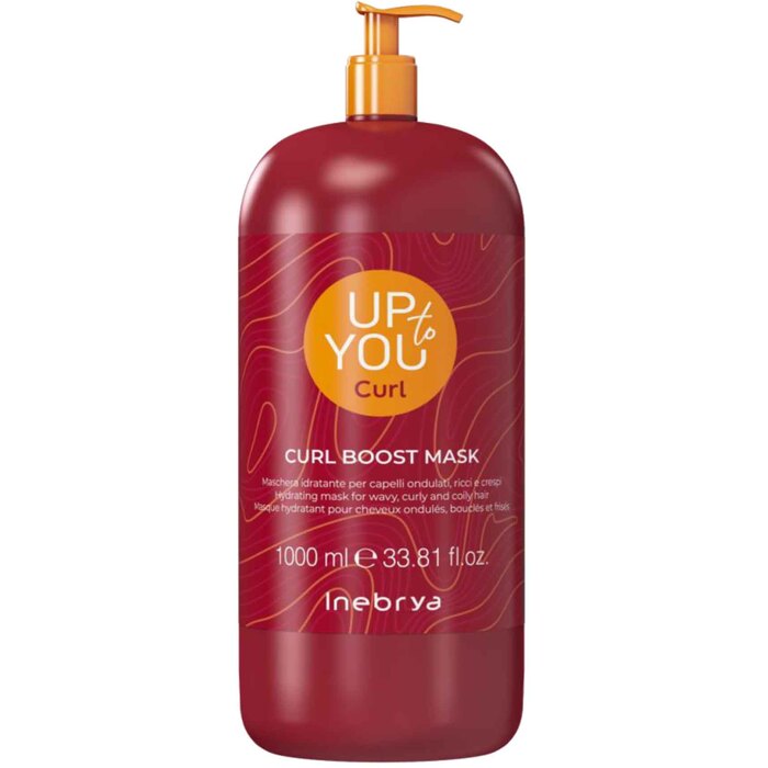 Inebrya Up to You Curl Boost kaukė – drėkinanti kaukė banguotiems, garbanotiems ir slenkantiems plaukams 250ml Moterims