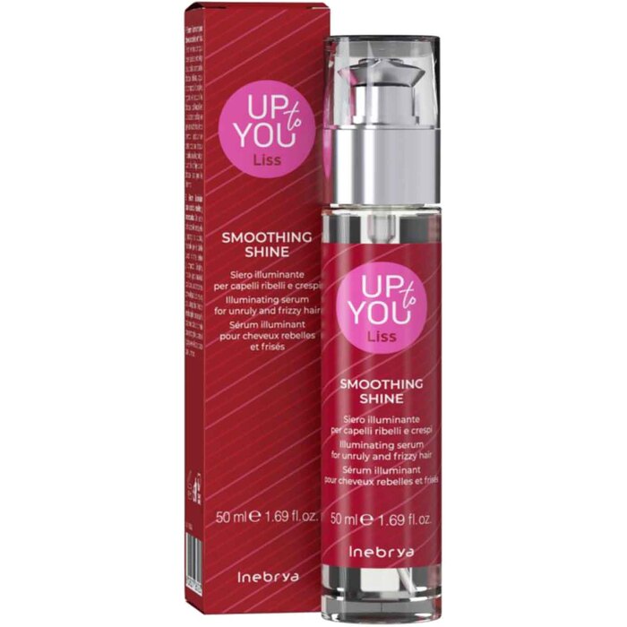 Inebrya Up to You Liss Smoothing Shine – šviesinantis serumas nepaklusniems ir slenkantiems plaukams 50ml Moterims