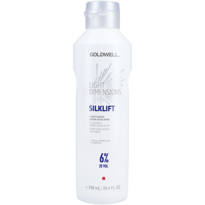 „Goldwell Light Dimensions Silklift“ kondicionieriaus kreminis aktyvatorius 6% 20 tūrio. - Ryškinanti emulsija visiems plaukų tipams 750ml Moterims