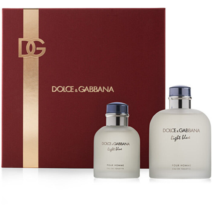 Dolce Gabbana Light Blue Pour Homme dovanų rinkinys EDT Kvepalai 200 ml ir EDT Kvepalai 75 ml Vyrams