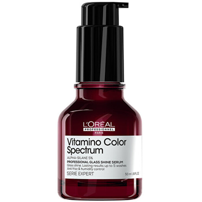 L´Oréal Professionnel Vitamino Color Spectrum Professional Glass Shine Serum – nenomazgājams serums krāsotiem matiem 50 ml sievietēm