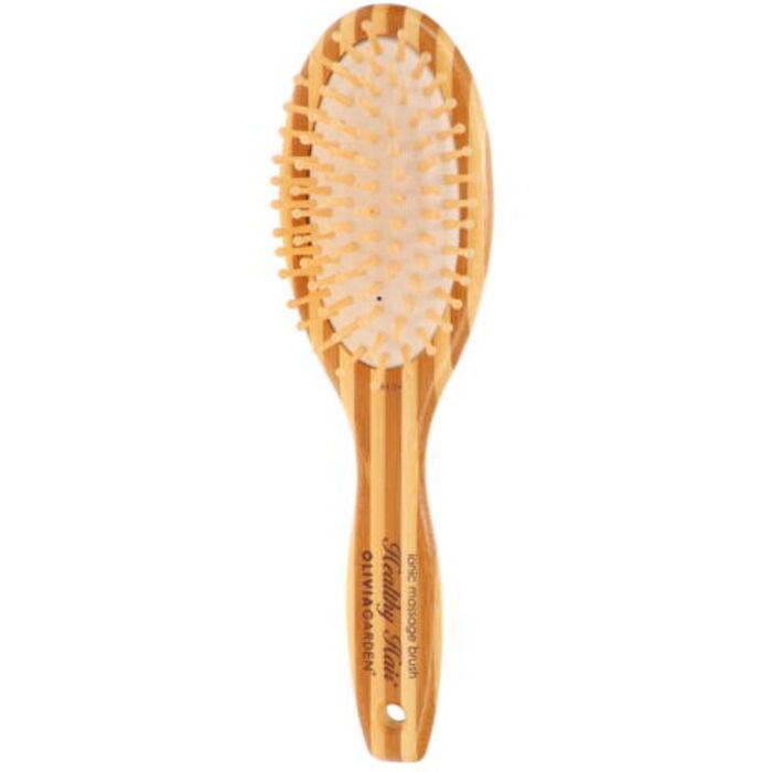 Olivia Garden Healthy Hair Ionic Massage Brush HH-3 - Bambukinis plaukų masažinis šepetys