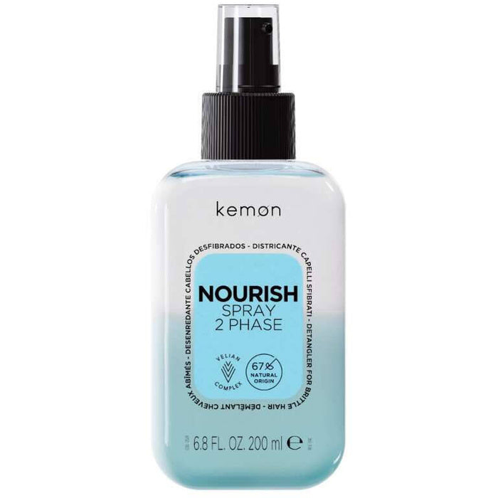 Kemon Nourish Spray 2 Phase - Dvifazis maitinamasis plaukų iššukavimo purškiklis 200ml Moterims