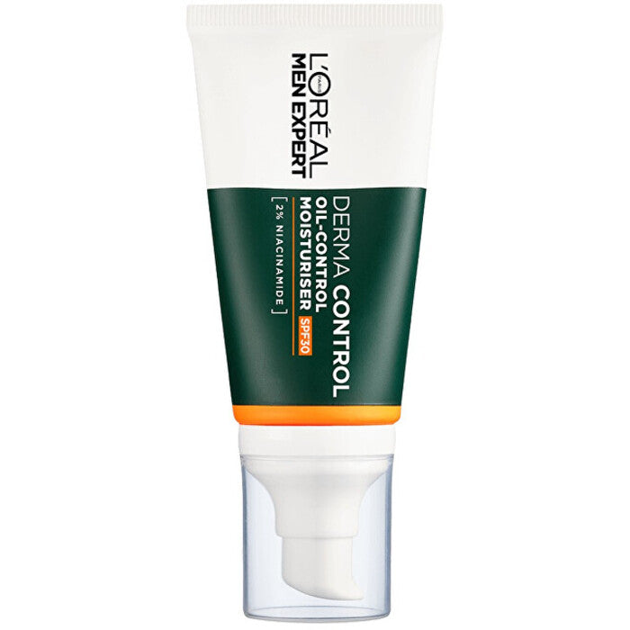 „L´Oréal Men Expert Derma Control Oil-Control Moisturiser SPF 30“ – drėkinamasis kremas nuo odos netobulumų, 50 ml Vyrams