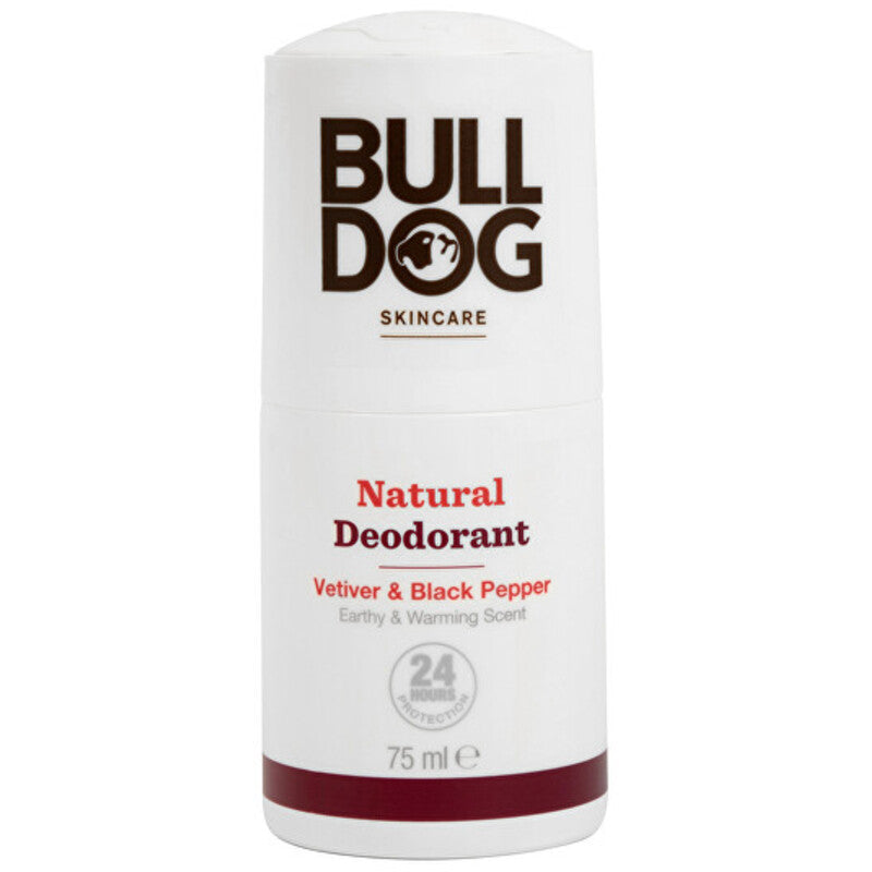 Bulldog Vetiverijos ir Black Pepper Natural dezodorantas – natūralus rutulinis dezodorantas 75ml