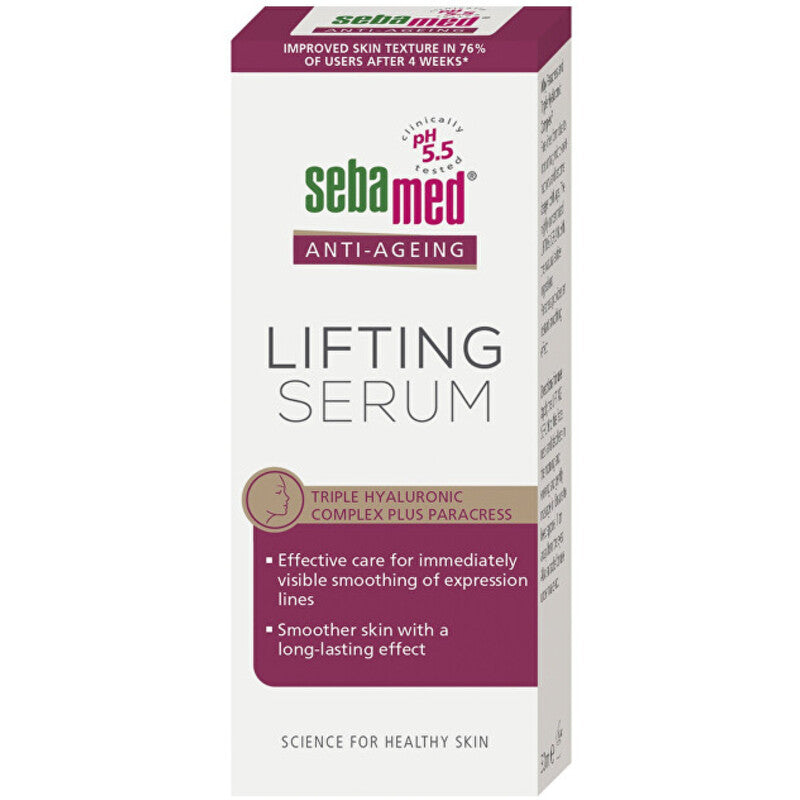 Sebamed Anti-Aging Lifting Serum - Liftinguojantis serumas su hialurono rūgštimi 30ml Moterims