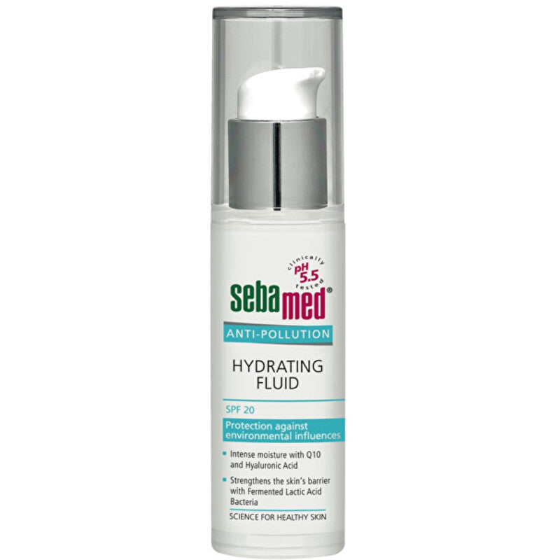 Sebamed drėkinamasis veido fluidas nuo taršos SPF 20, 30 ml Moterims