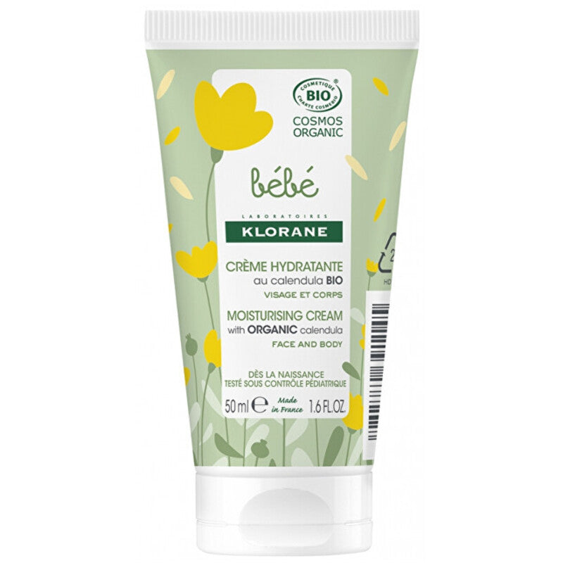 Klorane Bebe Moisturizing Cream – Drėkinamasis kremas su ekologiška medetka 50ml