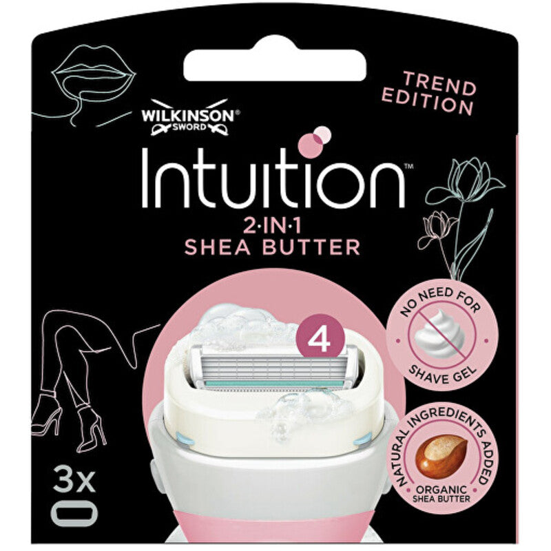 Wilkinson Sword Intuition 2in1 Shea Butter ( 3 vnt ) - Pakaitinė galvutė