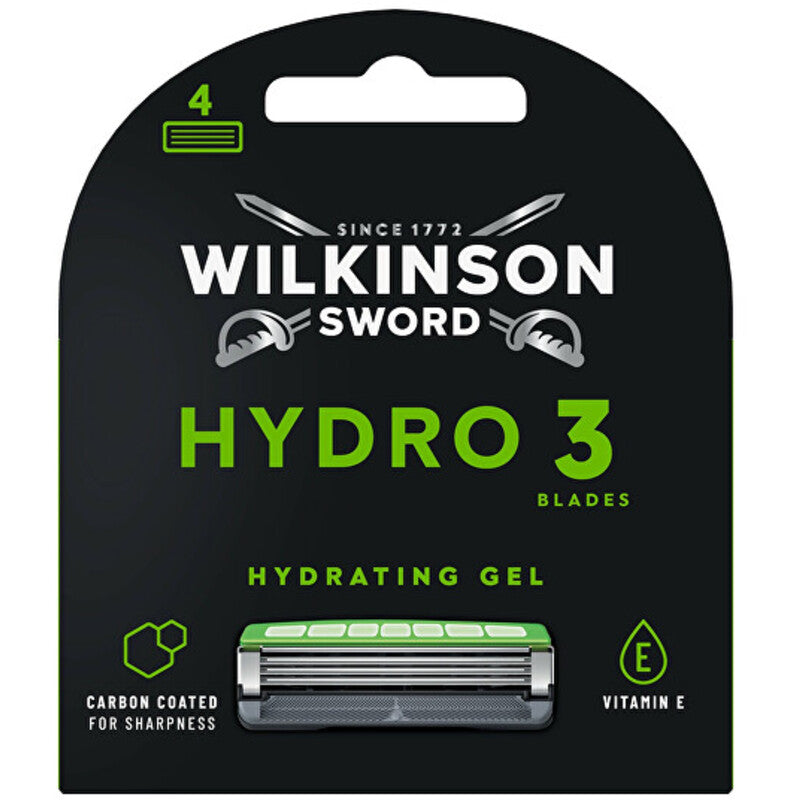 Wilkinson Sword Hydro 3 Black Edition - Keičiama galvutė ( 4 vnt )