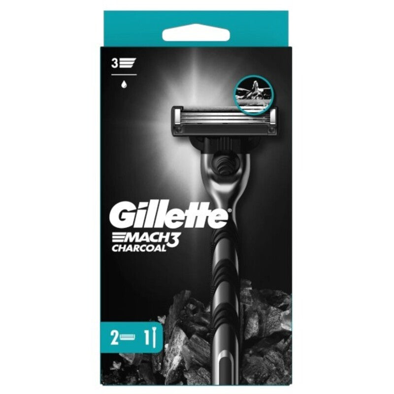 Gillette Mach3 anglis - skustuvas + 2 atsarginės galvutės