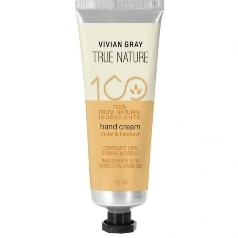 Vivian Gray Tikras gamtos kedras ir Patchouli Hir Cream – rankų kremas 75ml