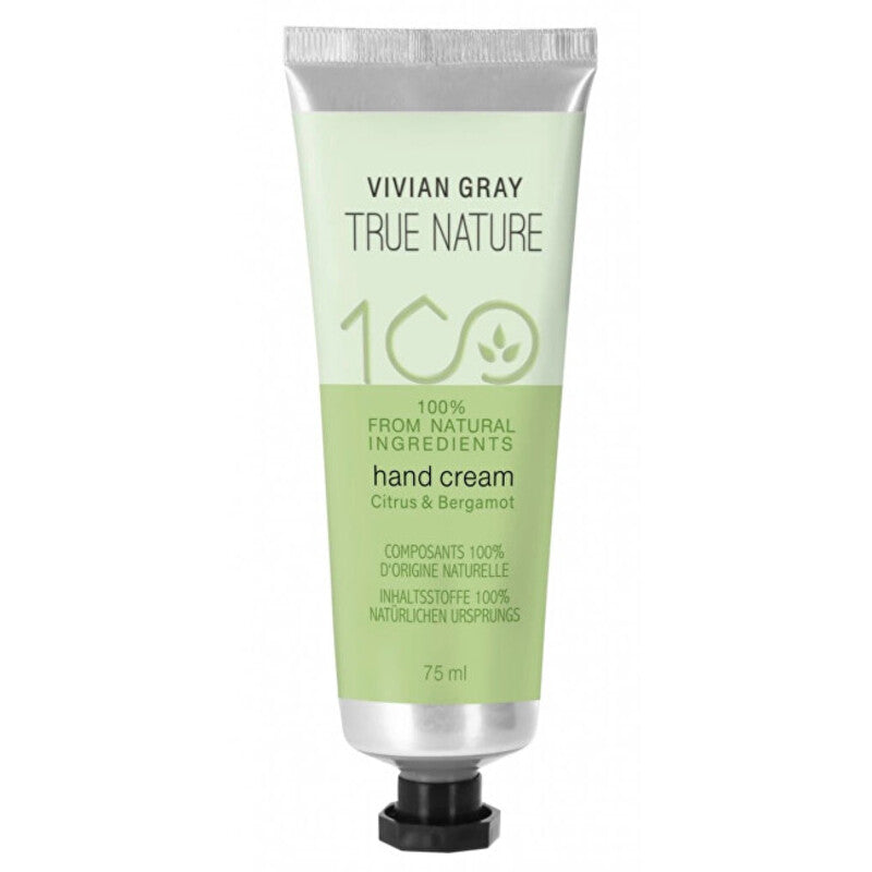 Vivian Gray Tikroji gamta Citrusiniai ir bergamot rankų kremas – rankų kremas 75ml