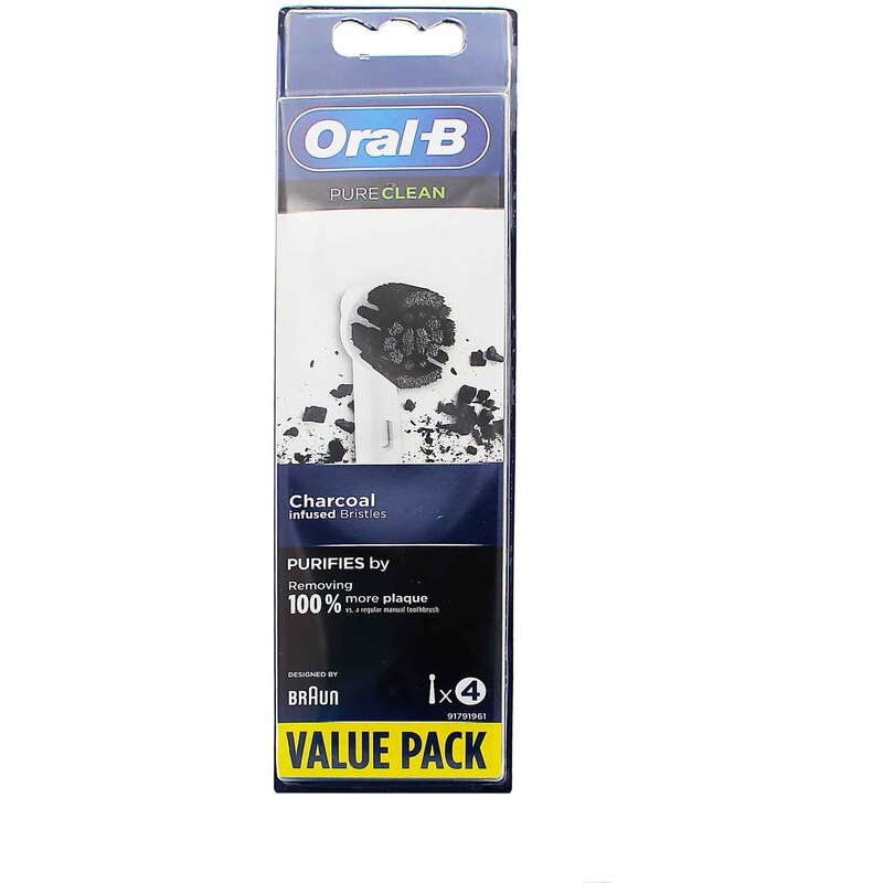 Oral B PureClean Charcoal – pakaitinė dantų šepetėlio galvutė