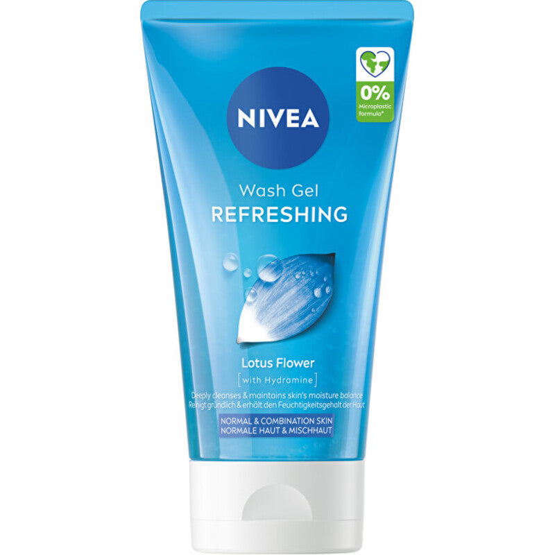 Nivea Refreshing Wash Gel – valomasis veido gelis normaliai ir mišriai odai 150ml