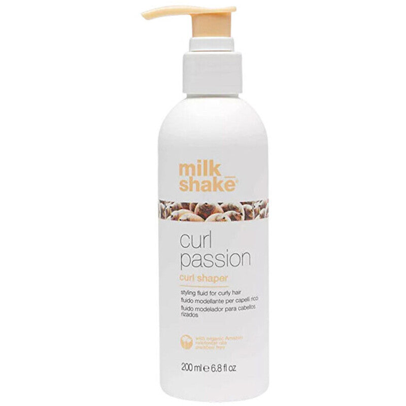 „Milk Shake Curl Passion Curl Shaper“ – skystis garbanotiems ir banguotiems plaukams