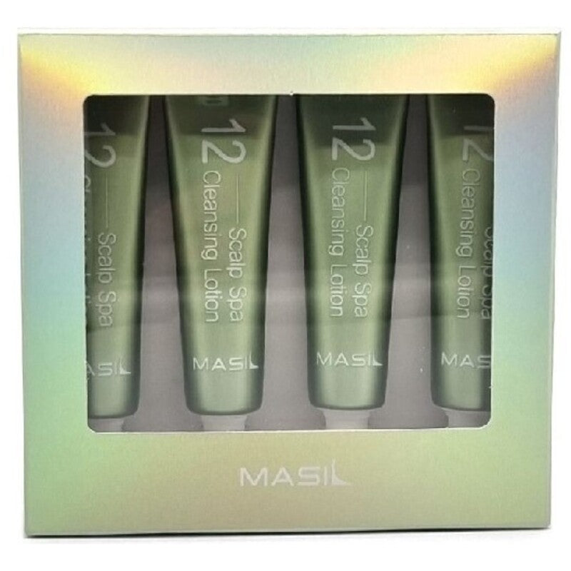 Masil Scalp Spa 12 Cleansing Lotion 4 x – Valomasis balzamas sveikai galvos odai 15ml