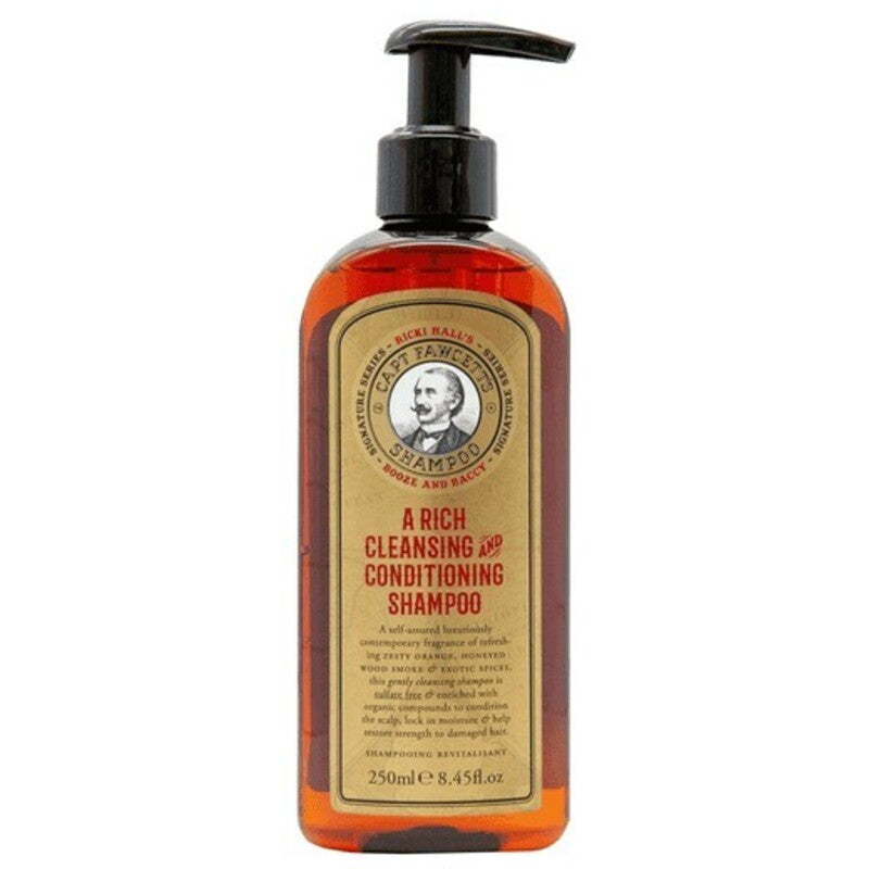 Captain Fawcett Ricki Hall's Booze & Baccy A Rich Cleansing & Conditioning šampūnas – Apsauginis plaukų šampūnas 250ml