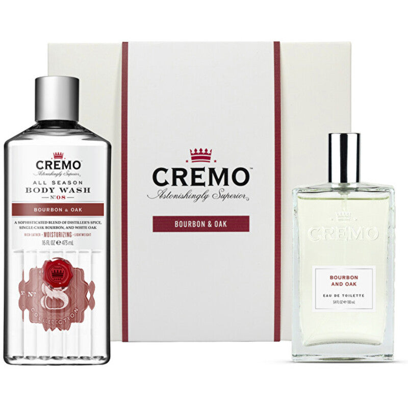 Cremo Bourbon & Ąžuolo rinkinys – kūno priežiūros dovanų rinkinys