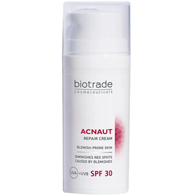 Biotrade Acnaut Repair Cream SPF 30 – regeneruojantis kremas odai, linkusiai į netobulumus 30ml