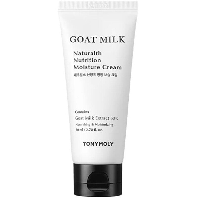 Tony Moly Goat Milk Naturalth Nutrition Moisture Cream – Drėkinamasis kremas sausai ir jautriai odai 80ml